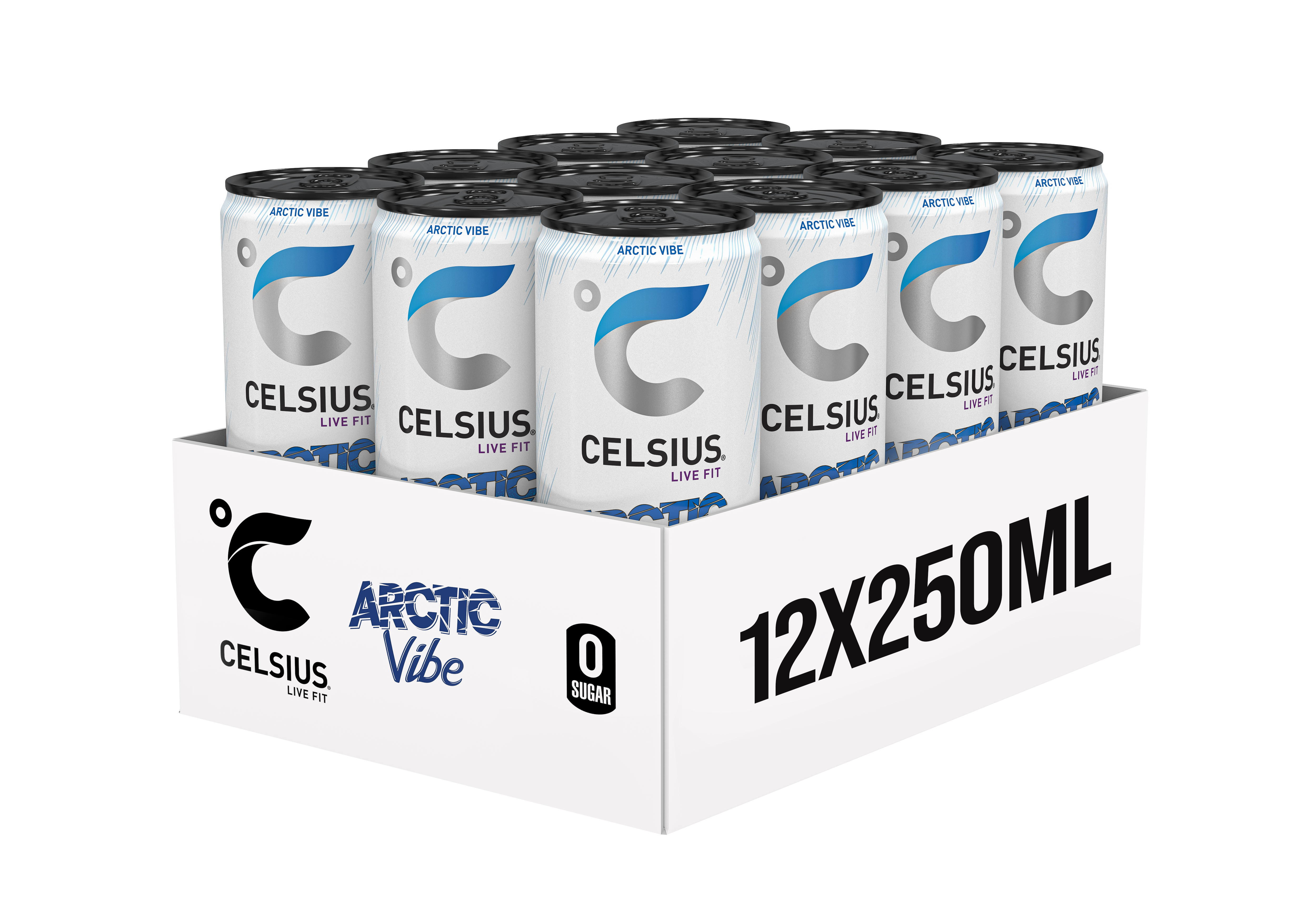 Celsius Sparkling Energy Drink Arctic Vibe (12 x 250 ml)