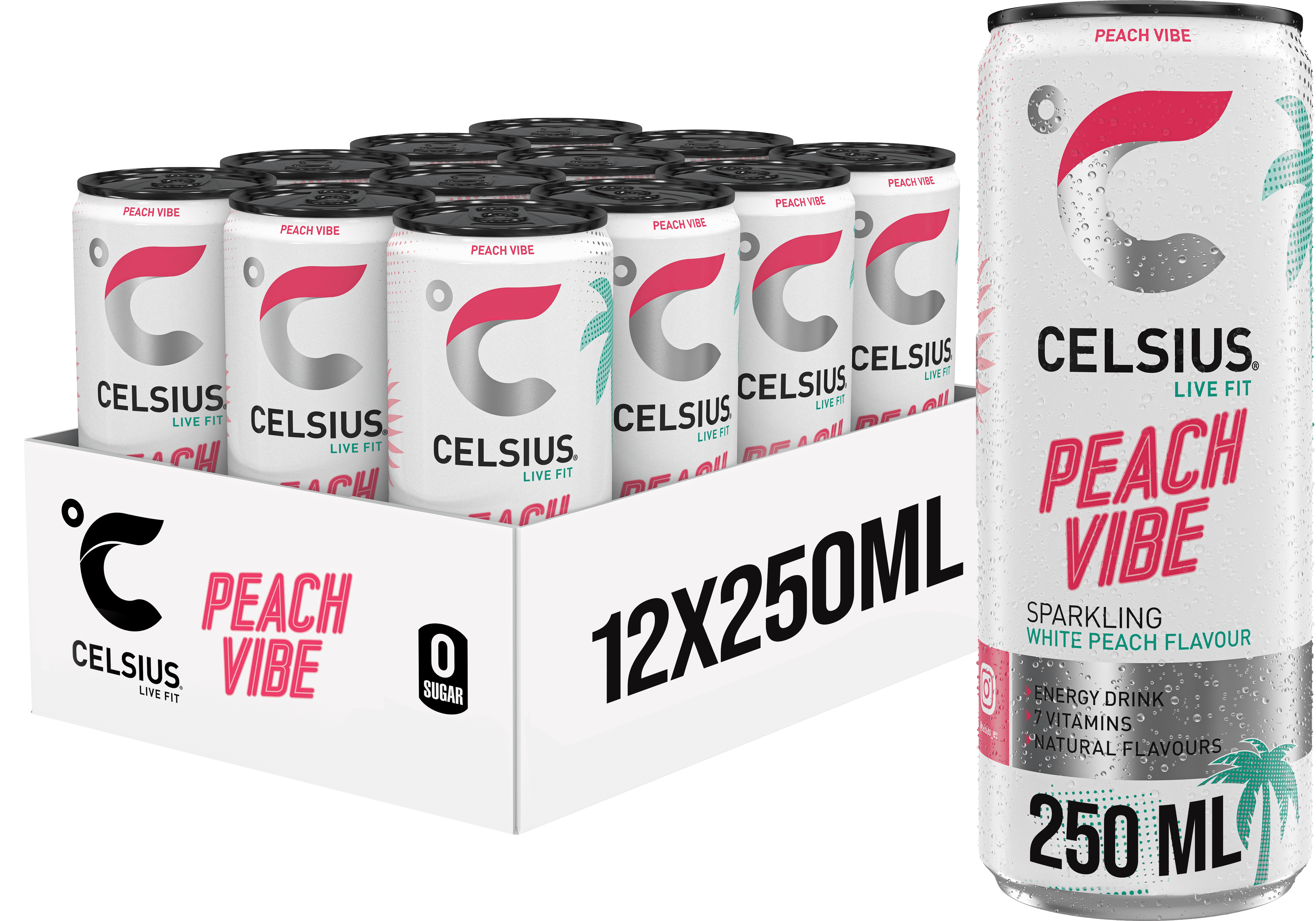 Celsius Sparkling Energy Drink (12 x 250 ml)