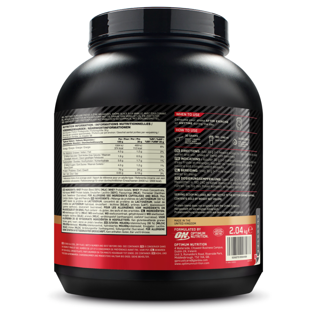 Optimum Nutrition Gold Standard 100% Whey Vanilla Ice Cream (2000 g)