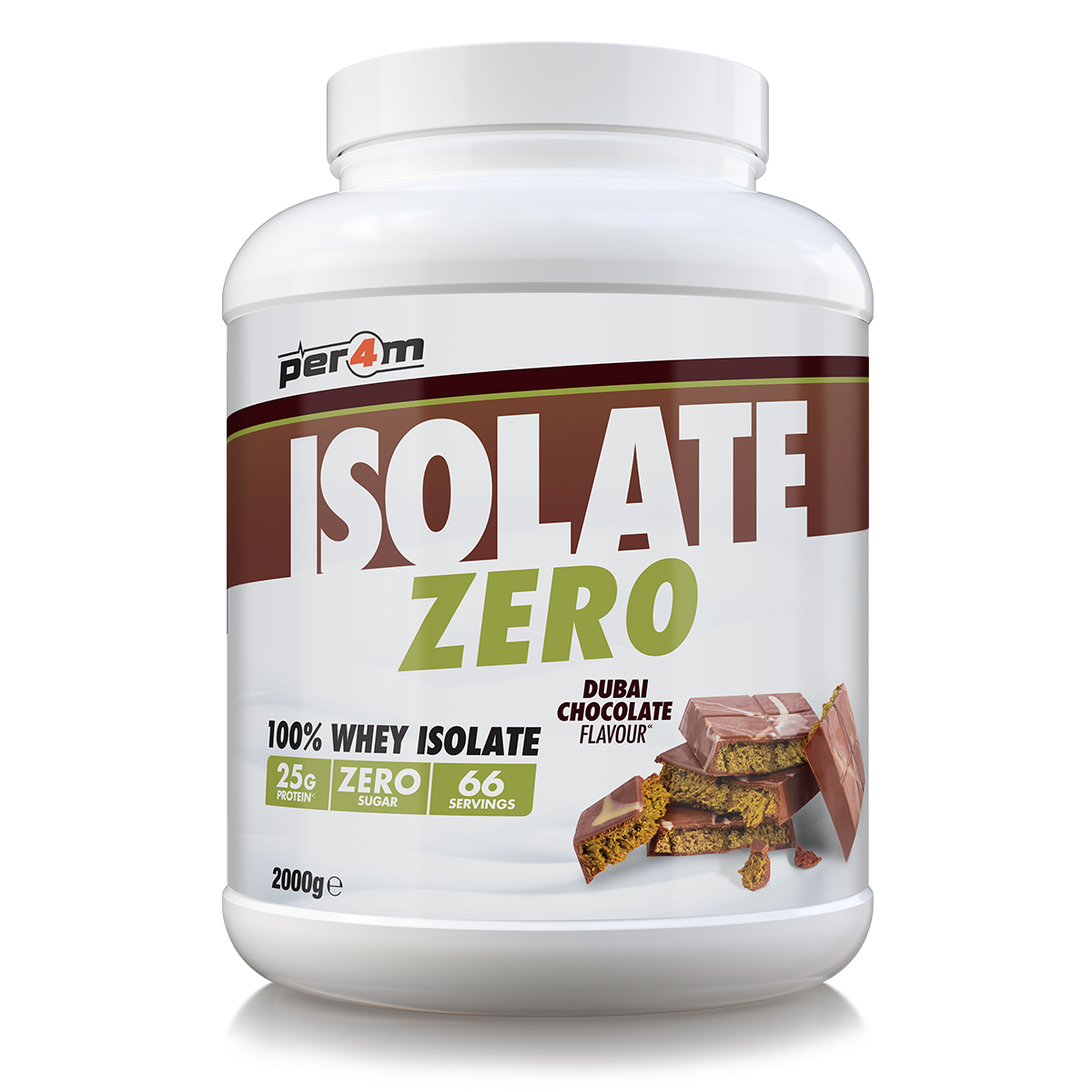 Per4m Isolate Zero – 2000 g - Dubai Chocolate