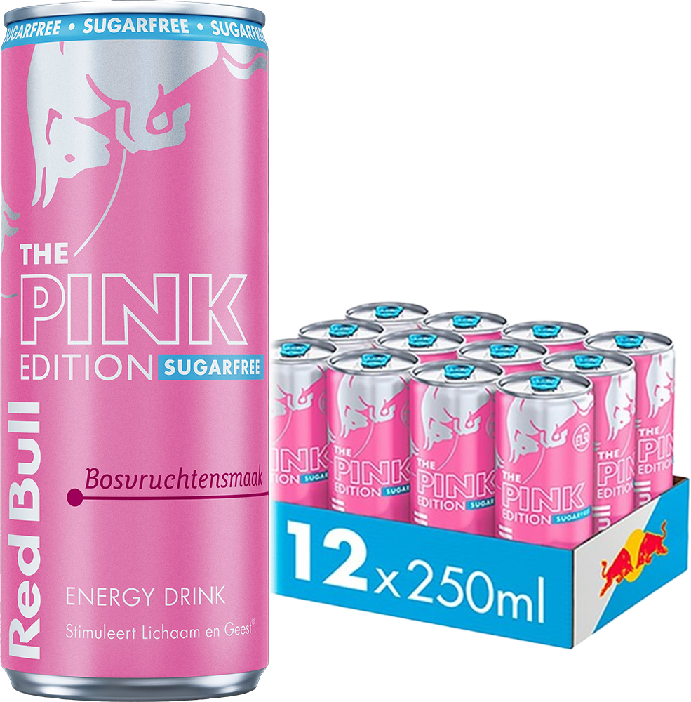Red Bull Pink Edition Sugar Free Forest Fruits (12 x 250 ml)