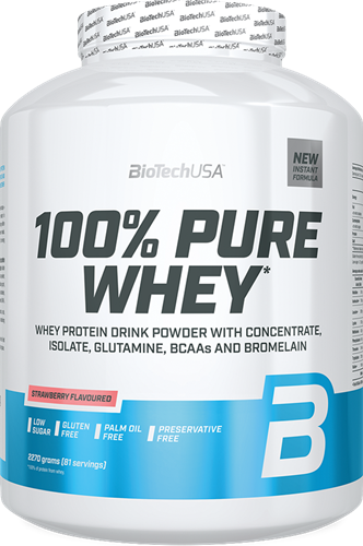 BioTechUSA 100% Pure Whey Fraise (2270 g)
