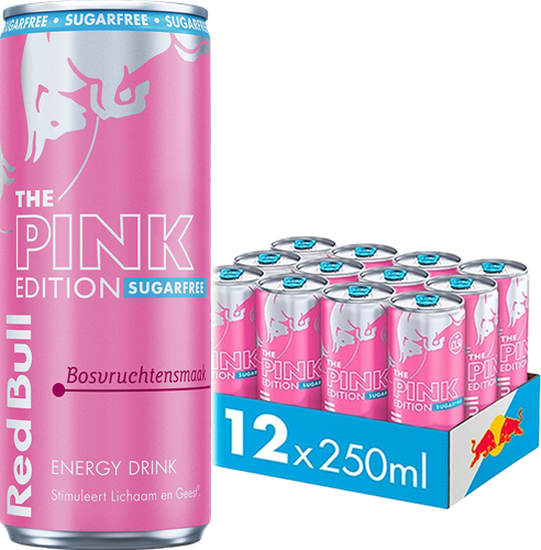 Red Bull Pink Edition Sugar Free Forest Fruits (12 x 250 ml)