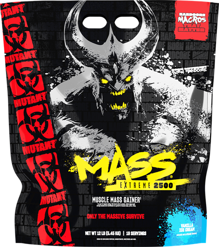 Mutant Mass Extreme 2500 Crème glacée à la vanille (5450 g)