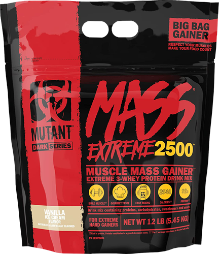 Mutant Mass Extreme 2500 Crème glacée à la vanille (5450 g)