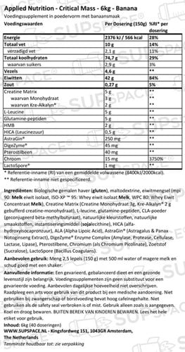 Critical Mass Banana (6000 gr)