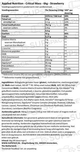 Critical Mass Strawberry (6000 gr)