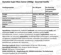 Super Mass Gainer Gourmet Vanilla (2900 gr)