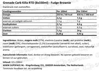 Carb Killa Shake Fudge Brownie (8x330 ml)