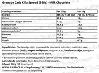 Carb Killa Spread Milk Chocolate (360 gr)