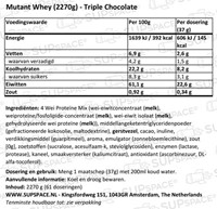 Mutant Whey Triple Chocolate (2270 gr)