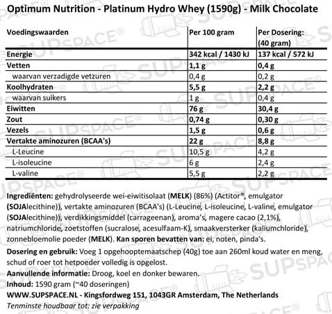 Platinum Hydrowhey