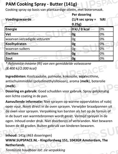 PAM Cooking Spray Butter (141 ml)