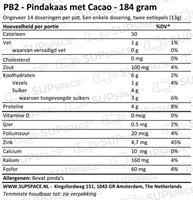 PB2 Powdered Peanutbutter Chocolate Chocolate (184 gr)