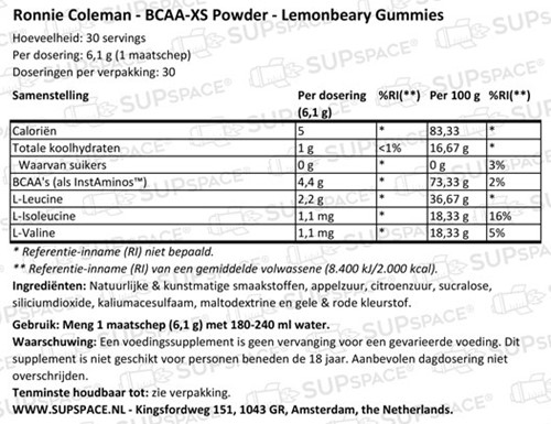 BCAA-XS Powder