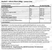 Inferno Black Lemon Lime Legend (300 gr)