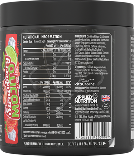 Applied Nutrition ABE Ultimate Pre-Workout Mojito à la fraise (315 g)-2