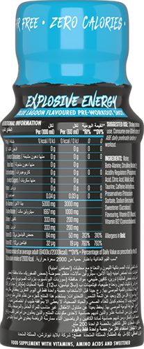 Applied Nutrition ABE Ultimate Pre-Workout Shot Blue Lagoon (12 x 60 ml)-3