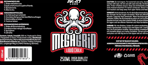 AK-47 Labs Mega Grip Liquid Chalk (250 ml)-2