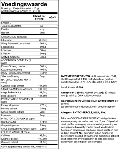 Animal M-Stak (23 sachets)-2