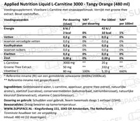 Applied Nutrition Liquid L-Carnitine Tangy Orange (495 ml)