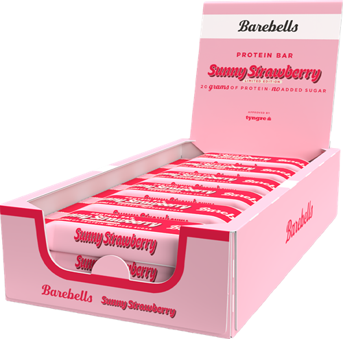 Barebells Protein Bar Sunny Strawberry (12 x 55 g)