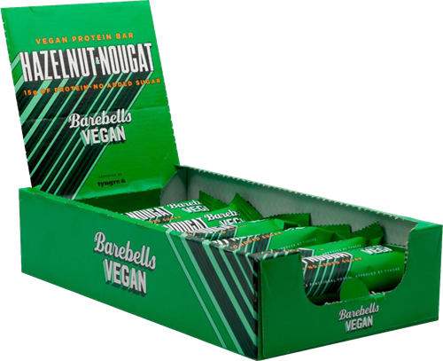 Barebells Vegan Protein Bar Noisette Nougat (12 x 55 g)