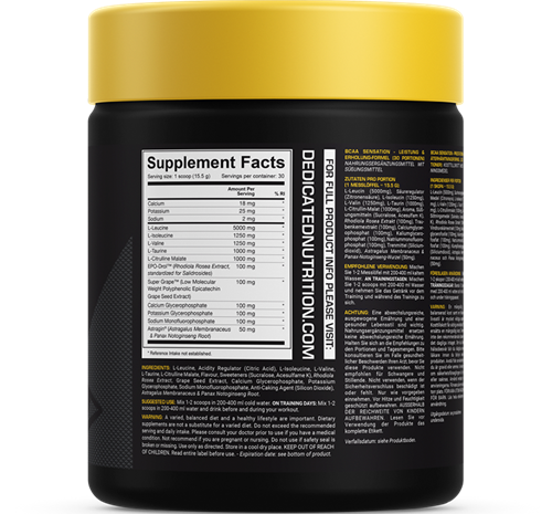 Dedicated Nutrition BCAA Sensation Rainbow Candy (345 g)-2