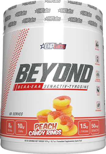 EHP Labs Beyond BCAA+EAA Intra-Workout Peach Candy Rings (60 doses)
