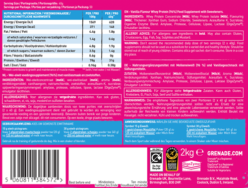 Grenade Protein Birthday Cake (2000 g)-2