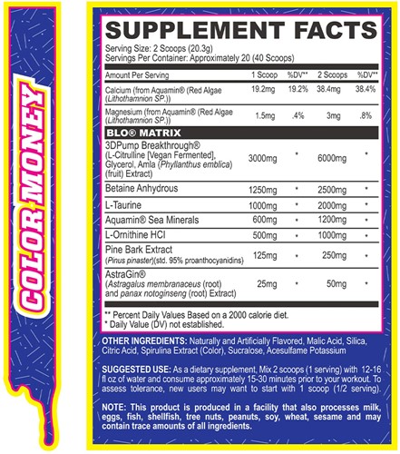 MyoBlox BLO Muscle Pump Color Money (40 doses)-2