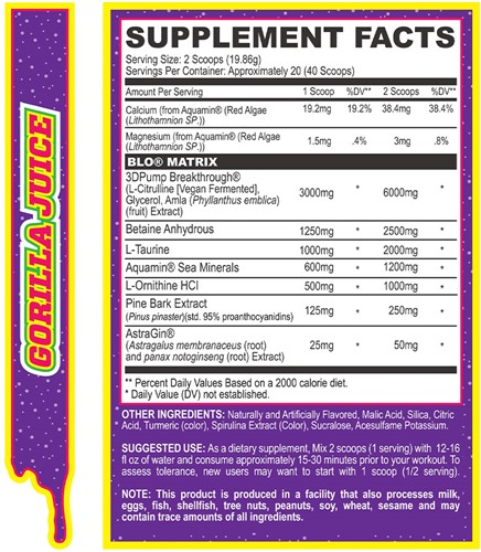 MyoBlox BLO Muscle Pump Gorilla Juice (40 doses)-2