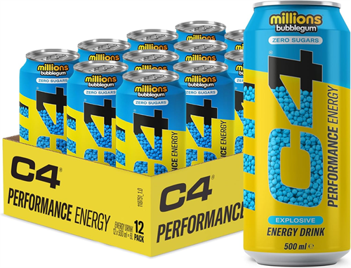 C4 Energy Millions Bubblegum (12 x 500 ml)
