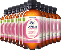 Captain Kombucha Zero Framboise (12 x 400 ml)