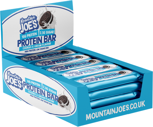 Mountain Joe's Protein Bar Chocolate Cookie Cream (12 x 55 g)