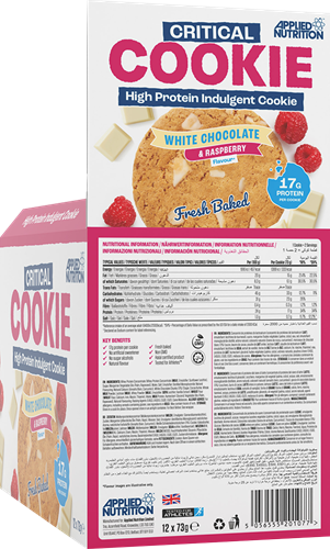 Applied Nutrition Critical Cookie White Chocolate Raspberry (12 x 73 g)-2