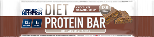 Applied Nutrition Diet Protein Bar Chocolate Caramel Crisp (12 x 45 g)-2