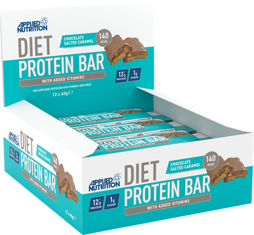Applied Nutrition Diet Protein Bar Chocolat Caramel salé (12 x 45 g)