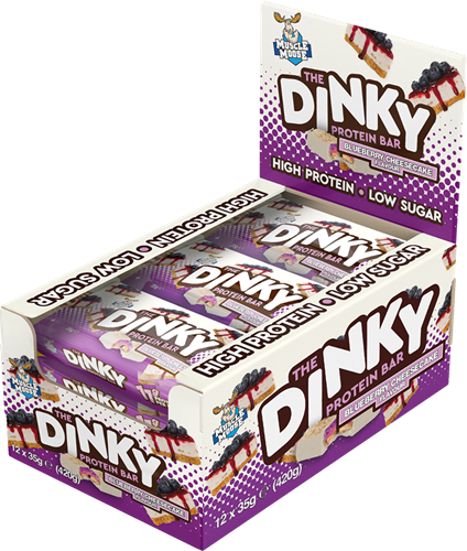 Muscle Moose The Dinky Protein Bar Birthday Cake (12 x 35 g)