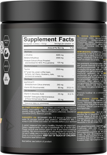 Dedicated Nutrition Unstoppable Pump Tropical (405 g)-2