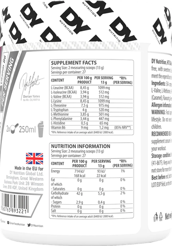 DY Nutrition Hit EAA Orange sanguine (360 g)-2