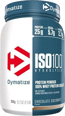 Dymatize ISO 100 Hydrolized Chocolat Noix de coco (900 g)