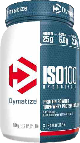 Dymatize ISO 100 Hydrolized Fraise (900 g)