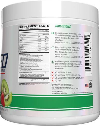 EHP Labs OxyShred Kiwi Fraise (60 doses)-2