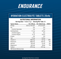 Applied Nutrition Endurance Hydration Electrolyte Tablets Orange (6 x 20 comprimés)-3