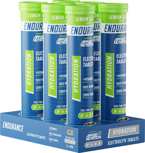 Applied Nutrition Endurance Hydration Electrolyte Tablets Lemon & Lime (6 x 20 comprimés)