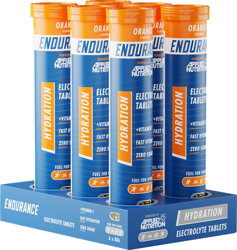 Applied Nutrition Endurance Hydration Electrolyte Tablets Orange (6 x 20 comprimés)