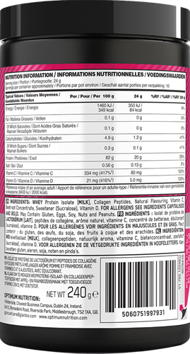 Optimum Nutrition Gold Standard Clear Whey + Collagen Apple & Raspberry (240 g)-2