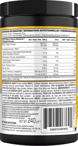 Optimum Nutrition Gold Standard Clear Whey + Collagen Summer Fruit Ice Tea (240 g)-2