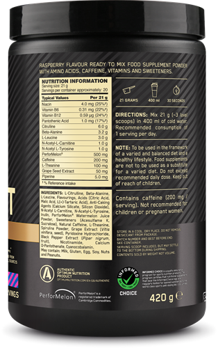 Optimum Nutrition Gold Standard Pre-workout Advanced Framboise bleue (420 g)-2